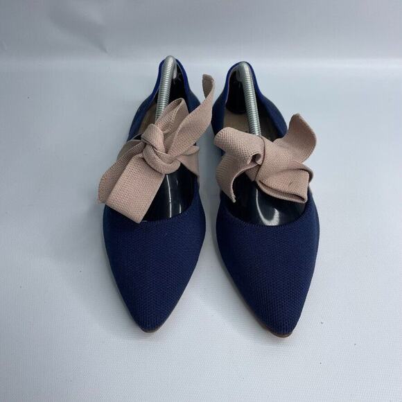 Rothy’s Point Mary Jane Bow in Sapphire Women’s Size 7.5 - Picture 2 of 6